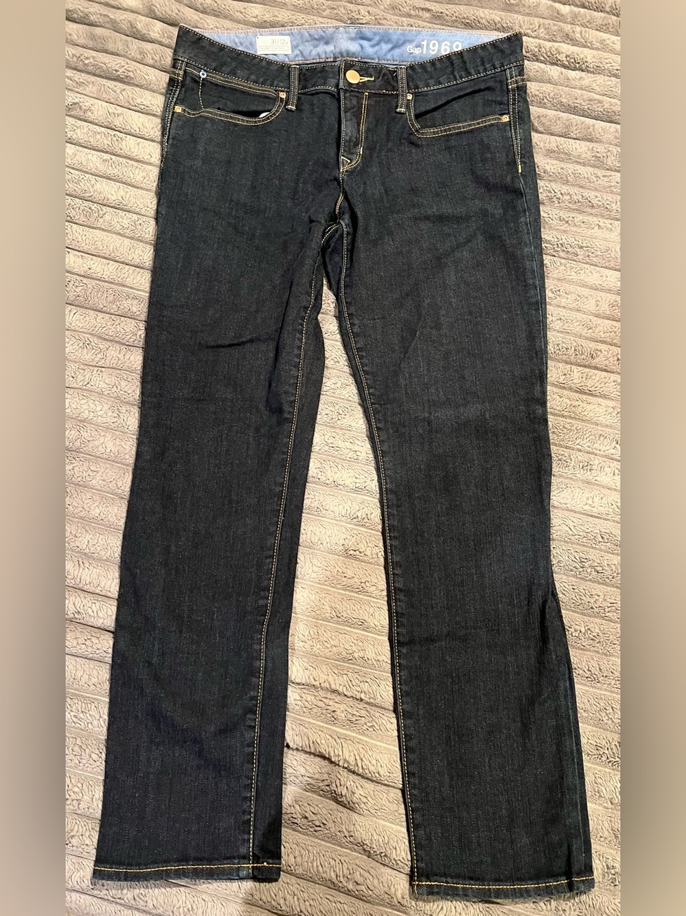 GAP 1969 WOMEN JEANS ALWAYS SKINNY 31/12 DARK RINSE STRETCH NEW NO TAGS DENIM